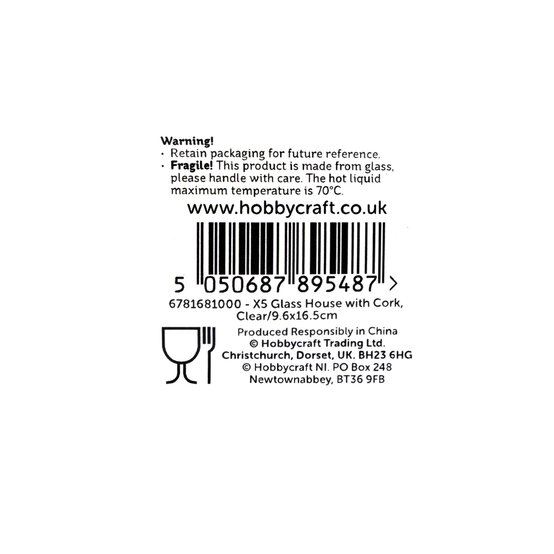 Glass Gingerbread House Jar with Cork image number 4