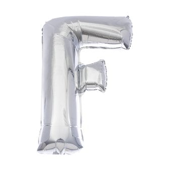 Extra Large Silver Foil Letter F Balloon