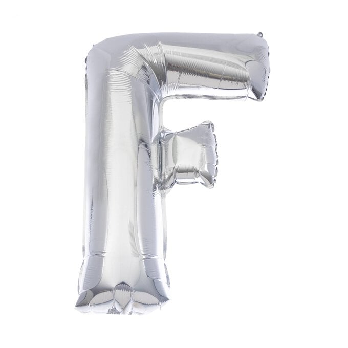 Extra Large Silver Foil Letter F Balloon image number 1