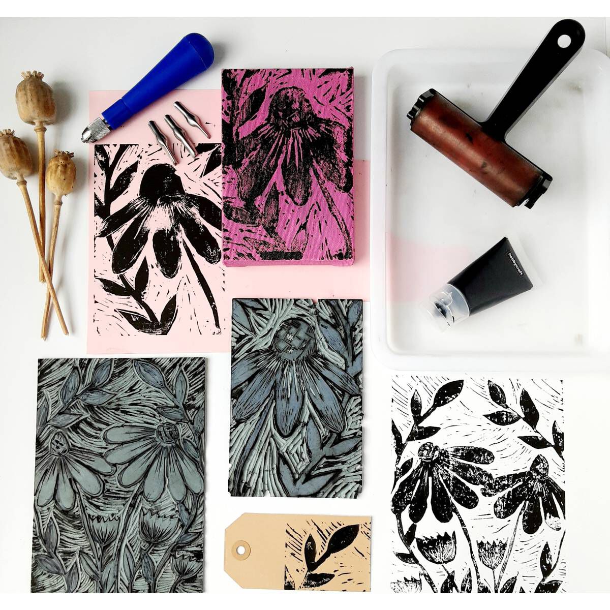 Lino Printing Set Hobbycraft