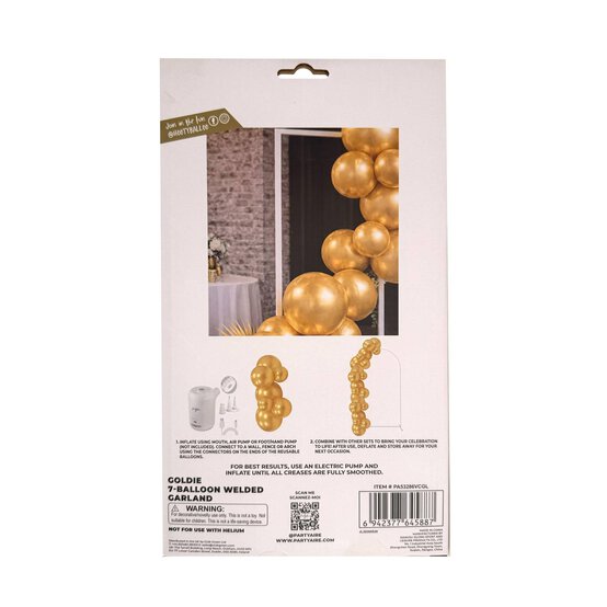 Reusable Gold Balloon Garland image number 3
