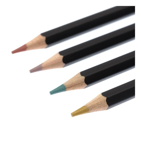Shore & Marsh Metallic Colouring Pencils 12 Pack image number 4