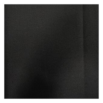 Black Poly Elastane Moleskin Fabric by the Metre
