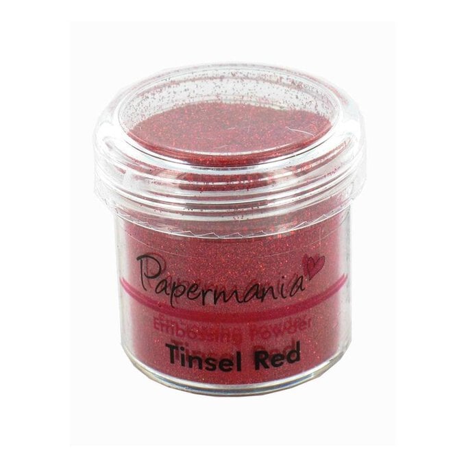 Papermania Tinsel Red Embossing Powder 28g image number 1