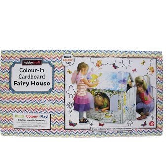 Colour-In Cardboard Fairy Playhouse 88cm image number 3