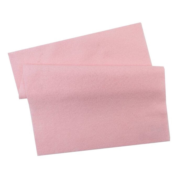 Baby Pink Polyester Felt Sheet A4