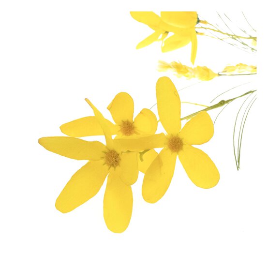 Yellow Floral Spray 75cm image number 3