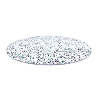 Mermaid Glitter Round Acrylic Cake Board 10 Inches image number 2