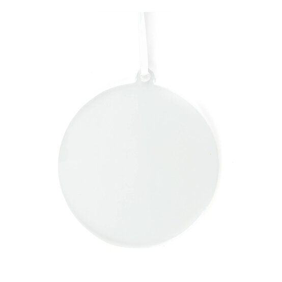 Hanging Clear Acrylic Circle Decoration 10cm image number 4