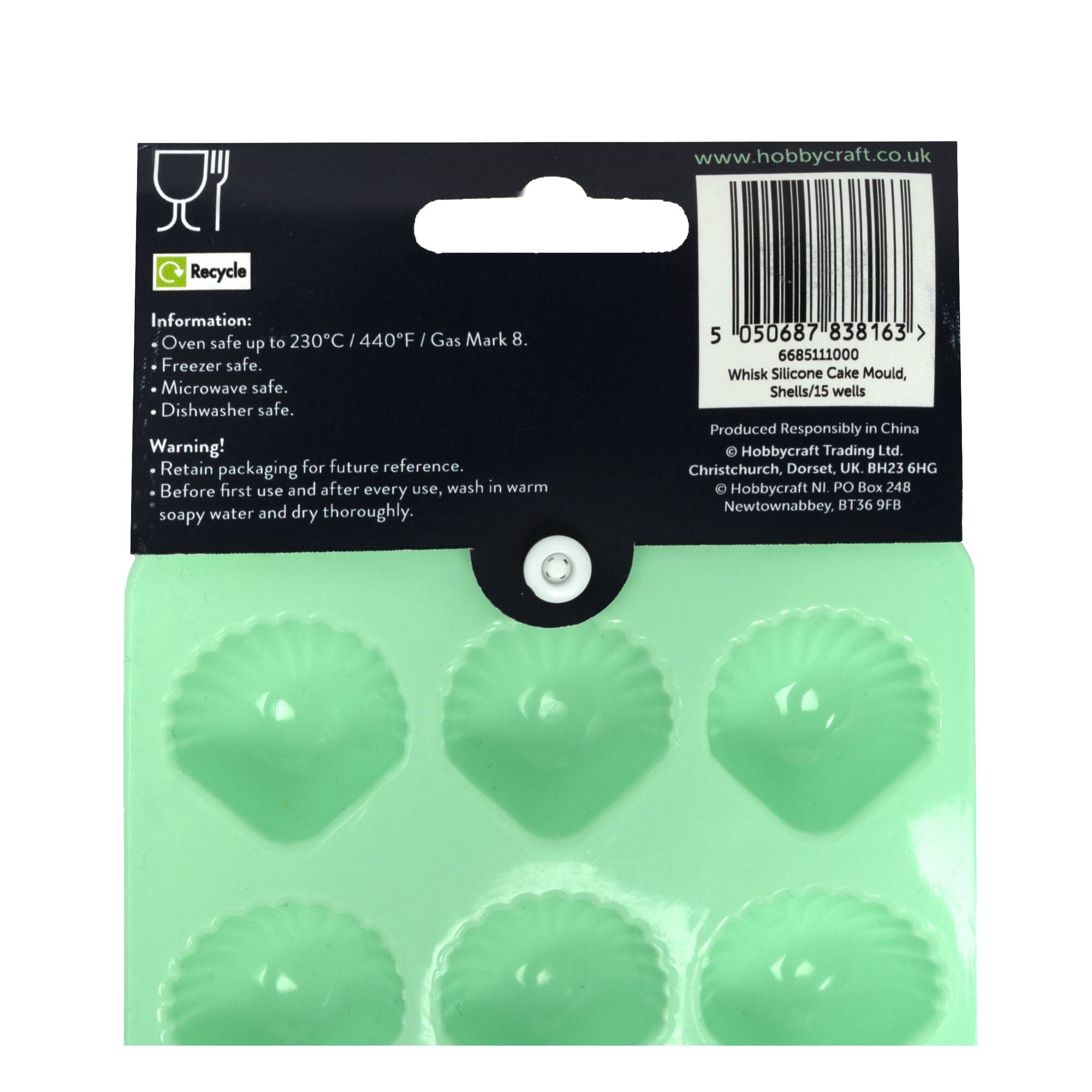 Whisk Shell Silicone Candy Mould 15 Wells | Hobbycraft