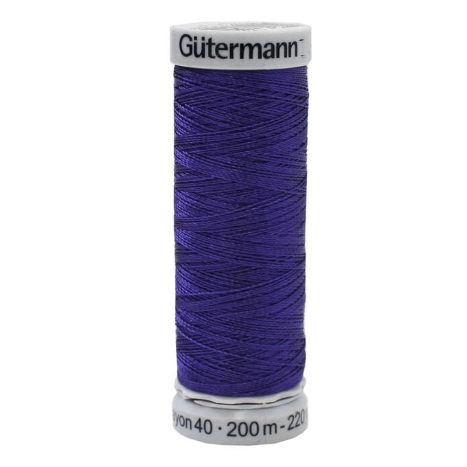 Gutermann Purple Sulky Rayon 40 Weight Thread 200m (1235) image number 1