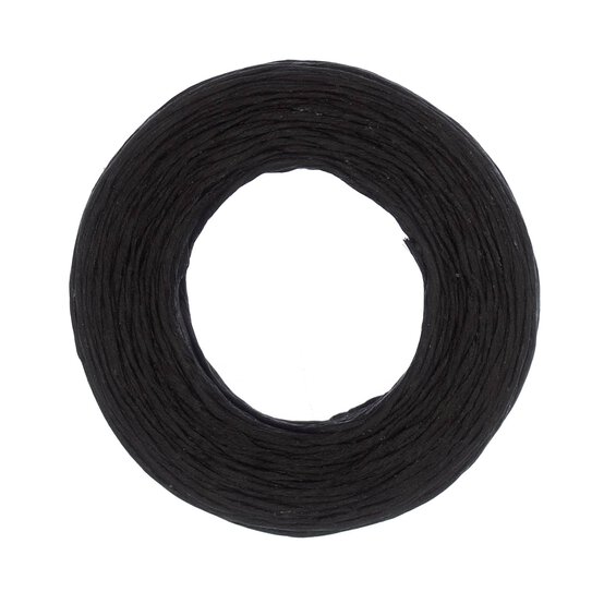 Black Waxed Linen Thread 20m image number 2
