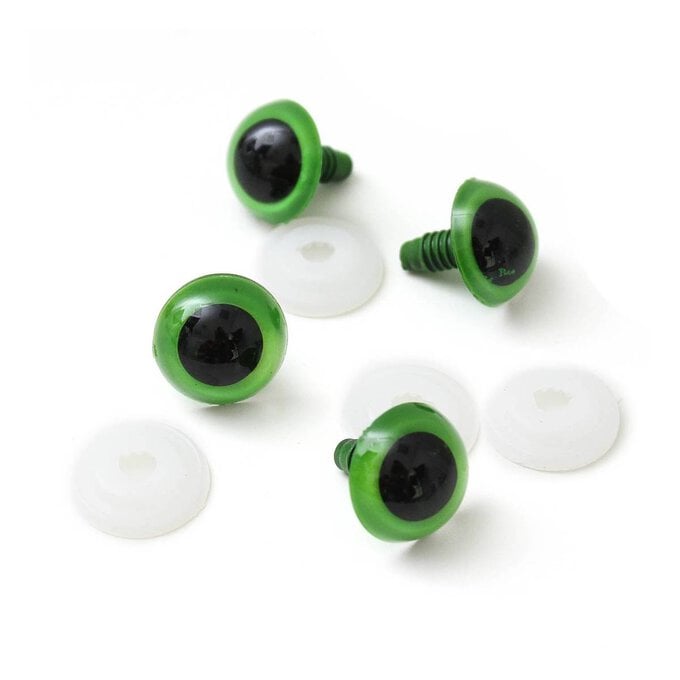 Green Toy Safety Eyes 4 Pack | Hobbycraft