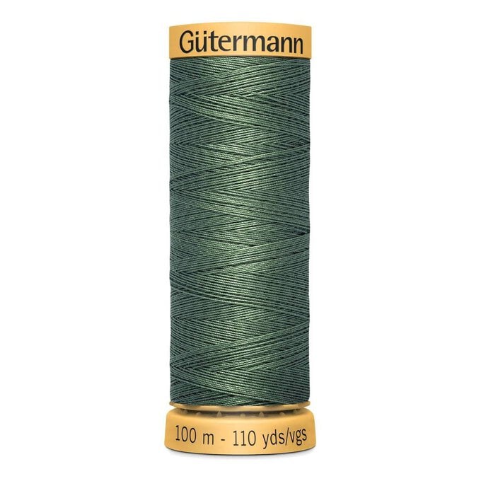 Gutermann Green Cotton Thread 100m (8724) image number 1
