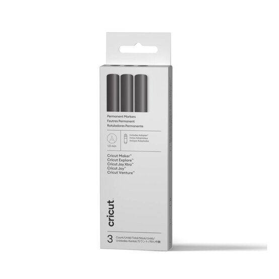 Cricut Black Permanent Marker 3 Pack image number 1