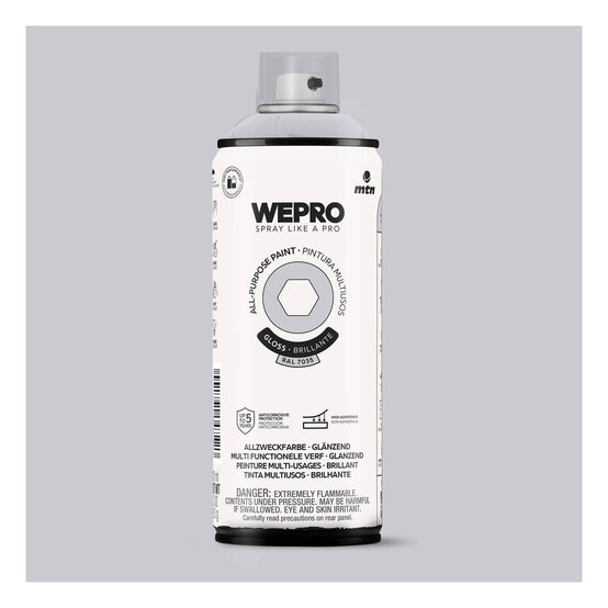 MTN WEPRO Alaska Grey Gloss All-Purpose Paint 400ml image number 1