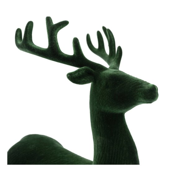 Green Velvet Stag 32cm  image number 3