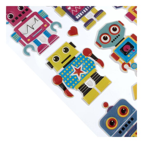 Robot Puffy Stickers  image number 3
