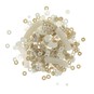 Cream and Gold Clay Beads 68g image number 1