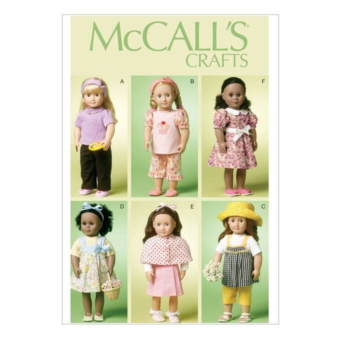 McCall’s Doll Clothes Sewing Pattern M6526 image number 1