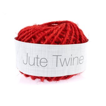 Red Jute Twine 2mm x 27m image number 4