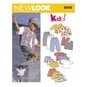 New Look Child's Separates Sewing Pattern 6398 image number 1