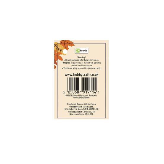 Ceramic Pumpkin Tealight Holder 17cm image number 4