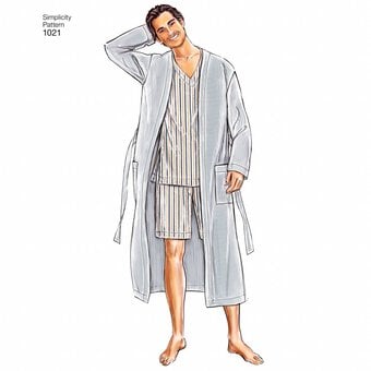 Simplicity Pyjamas and Robe Sewing Pattern 1021 (XS-XL) image number 6