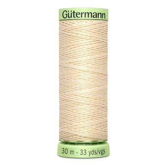 Gutermann Cream Top Stitch Thread 30m (414)