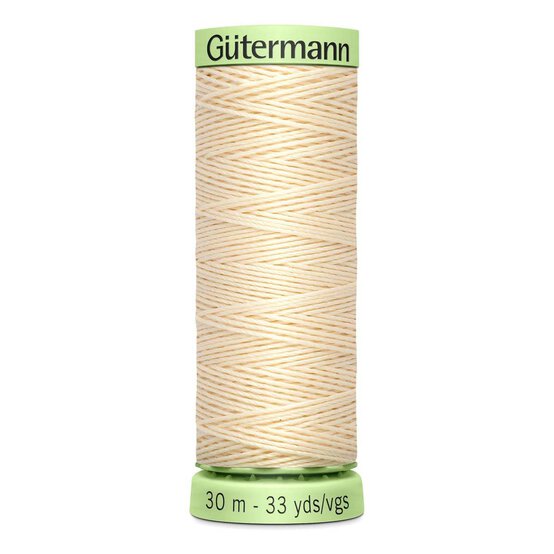 Gutermann Cream Top Stitch Thread 30m (414) image number 1