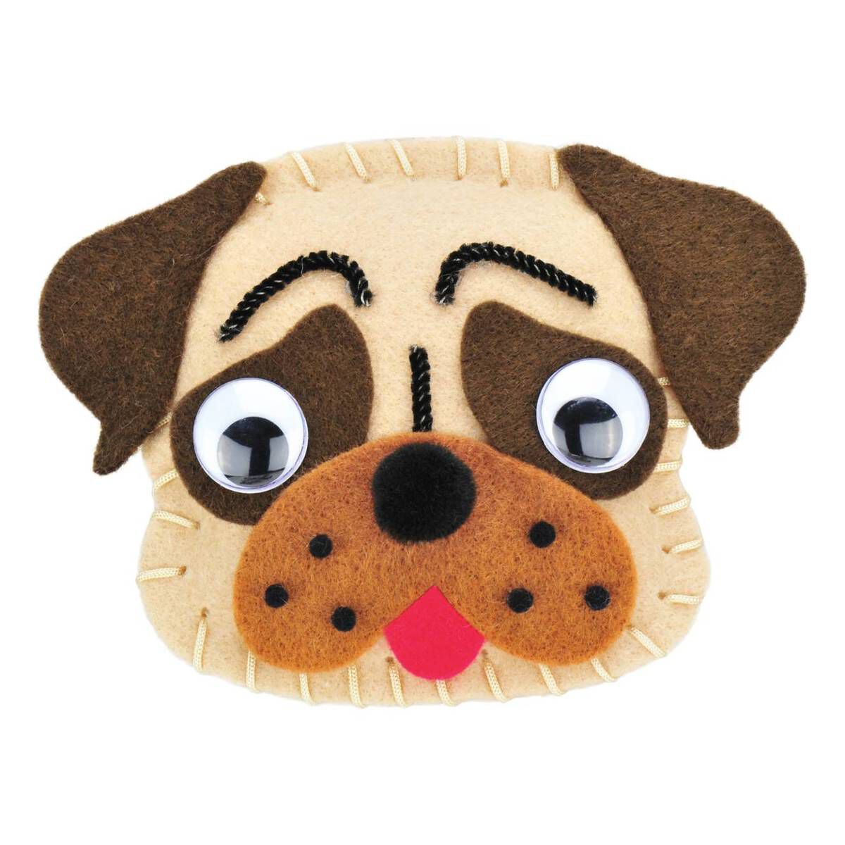 Pug Felt Sewing Kit Hobbycraft