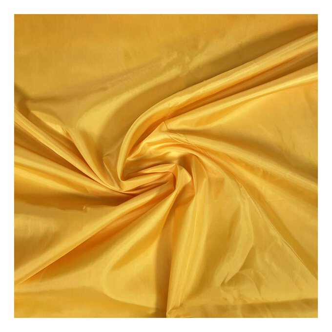 Gold Taffeta Anti-Static Lining Fabric by the Metre image number 1