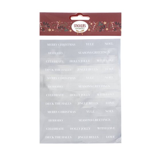 Silver Season&rsquo;s Greetings Stickers  image number 4