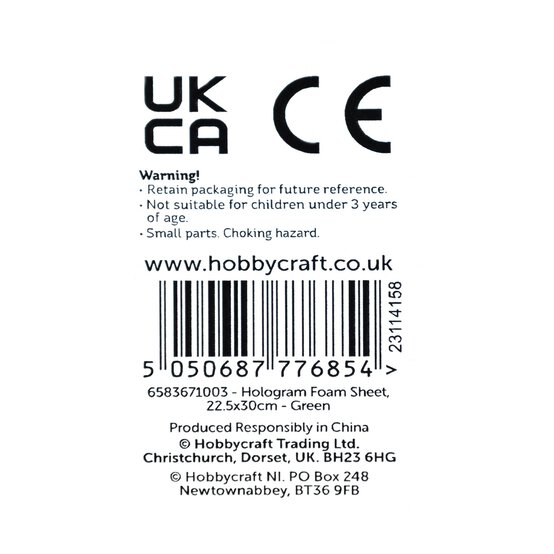 Green Hologram EVA Foam Sheet 22.5cm x 30cm image number 7