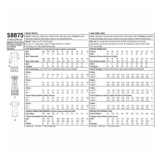 Simplicity Women’s Dress Sewing Pattern S8875 (14-22) image number 2