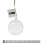 Round Fillable Glass Bauble 8cm image number 4