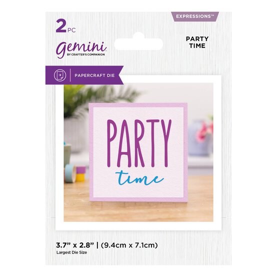 Gemini Party Time Die Set 2 Pieces image number 1