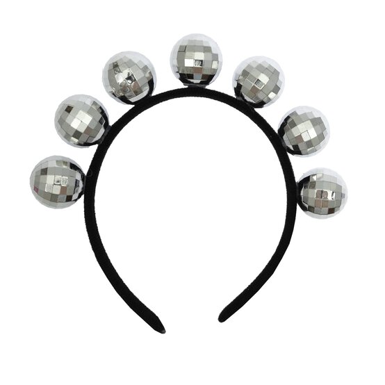 Silver Mirror Ball Headband image number 2