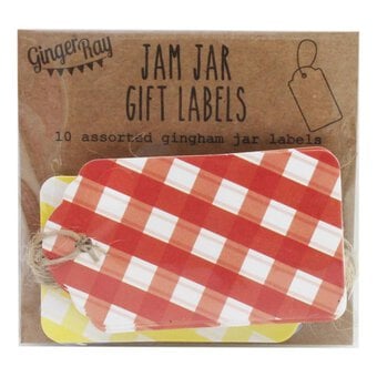 Ginger Ray Gingham Gift Tags 10 Pack image number 2