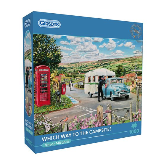 Gibsons Which Way to the Campsite Jigsaw Puzzle 1000 Pieces image number 1
