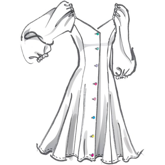 McCall’s Ashley Dress Sewing Pattern M8177 (16-24) image number 4