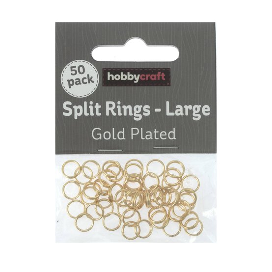 Gold Plated Split Rings 50 Pack image number 2