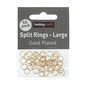 Gold Plated Split Rings 50 Pack image number 2
