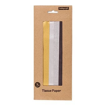 Gold and Silver Tissue Paper 50cm x 75cm 4 Pack image number 3