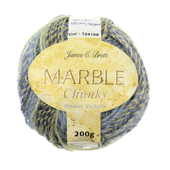 James C Brett Spring Stream Marble Chunky 200g image number 1