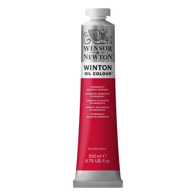 Winsor & Newton Permanent Alizarin Crimson Winton Oil Colour 200ml image number 1