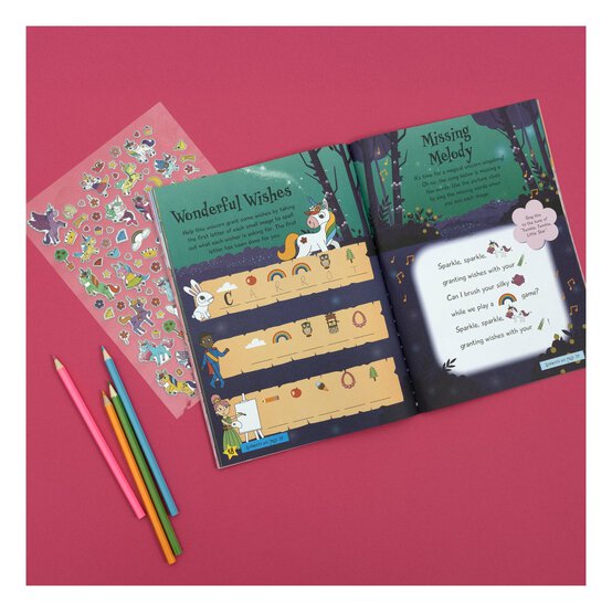 Shiny Sticker Fun Unicorns Activity Book image number 2