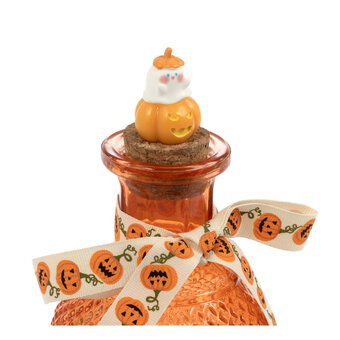 Orange Pumpkin Potion Bottle with Cork Top 15.5cm
