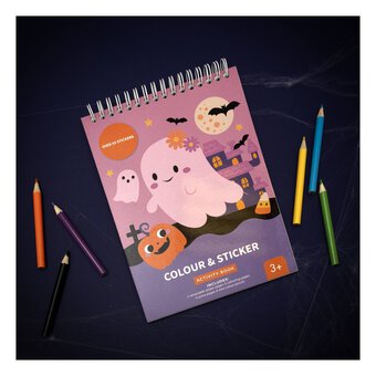 Halloween Colour and Sticker Activity Book