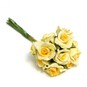 Yellow Polyfoam Wired Roses 12 Pack image number 1